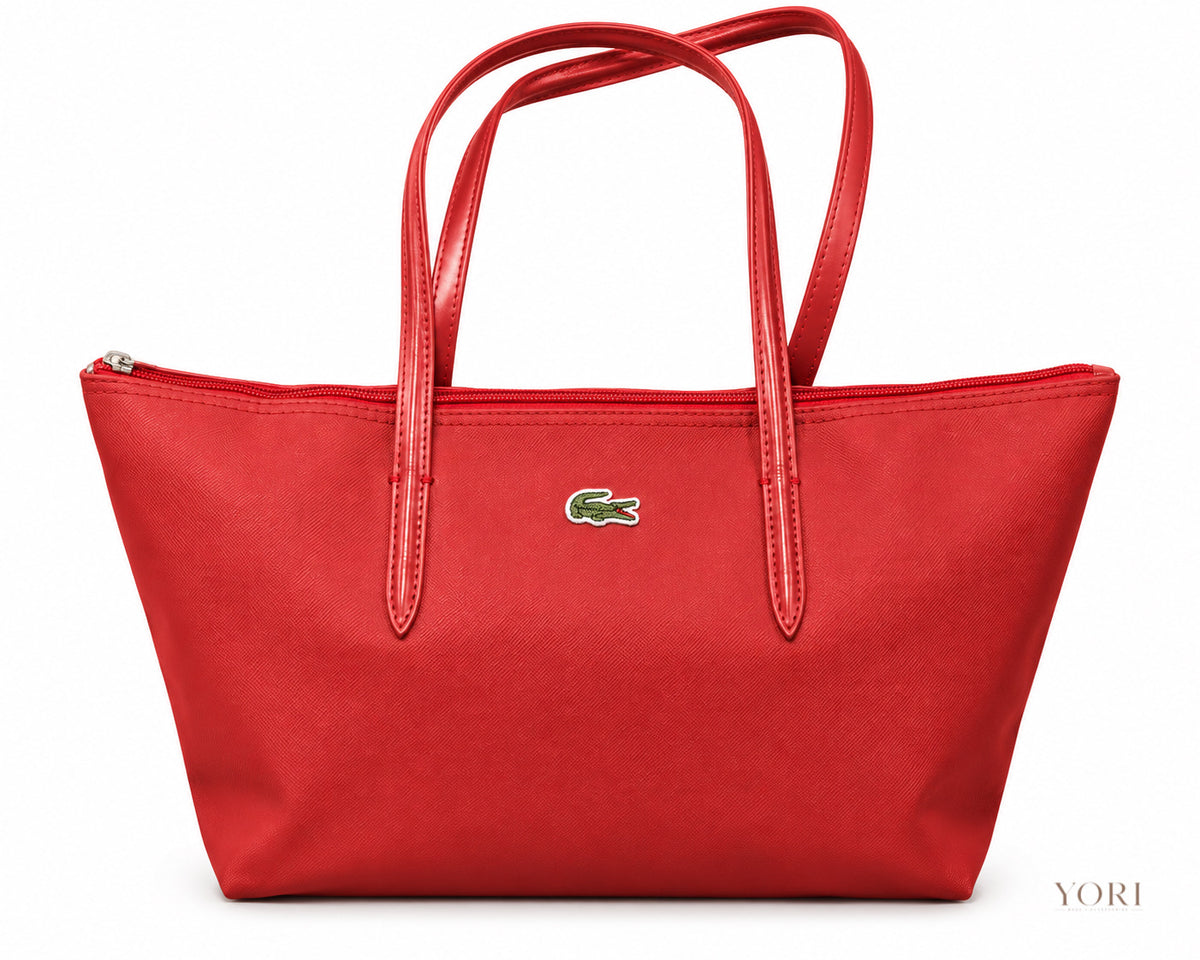Lacoste Classic Zip-Top Tote Bag