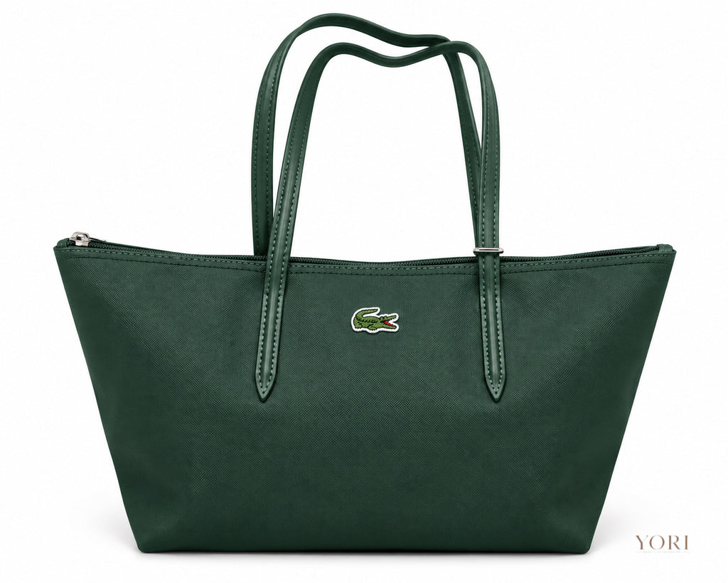 Lacoste Classic Zip-Top Tote Bag
