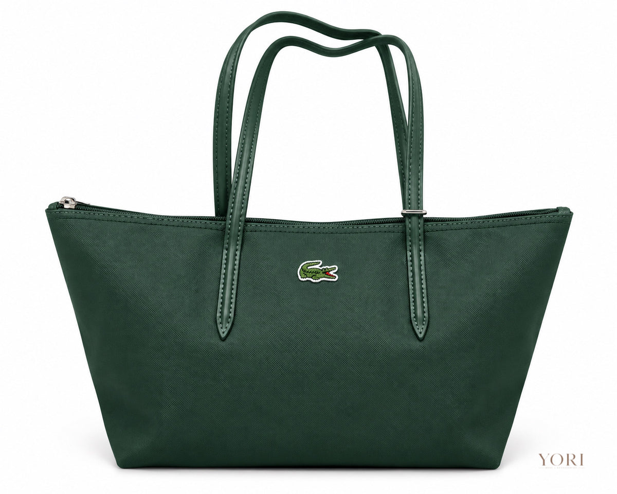 Lacoste Classic Zip-Top Tote Bag