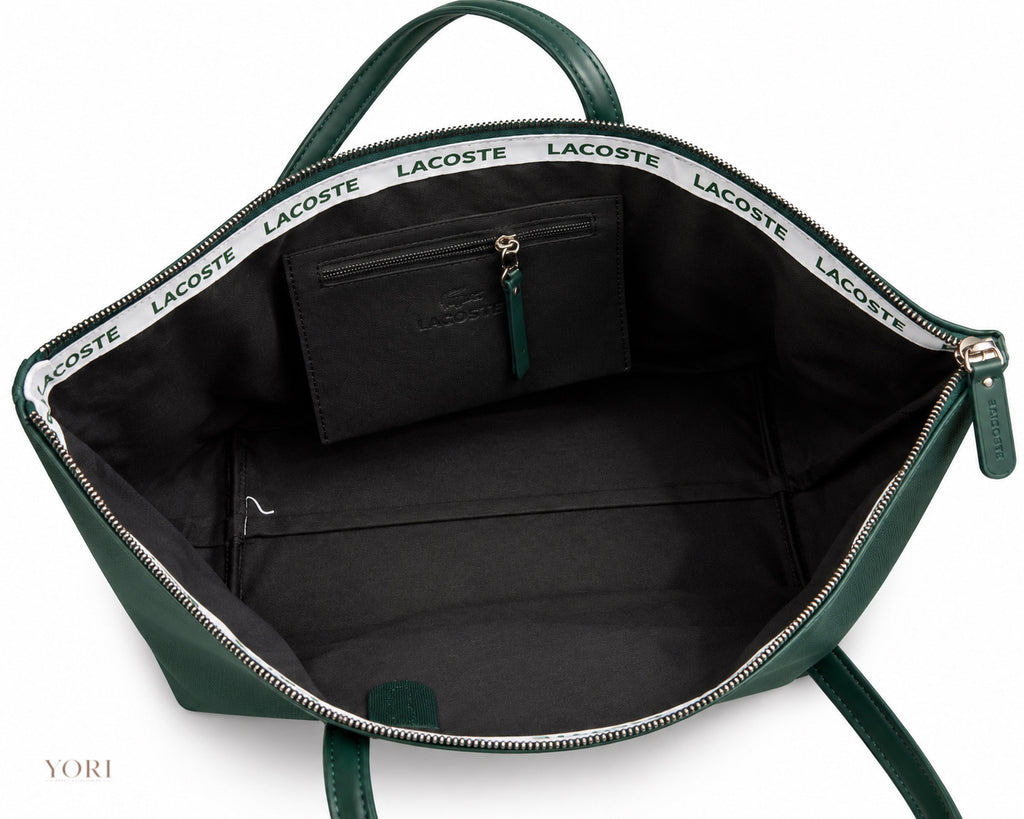 Lacoste Classic Zip-Top Tote Bag