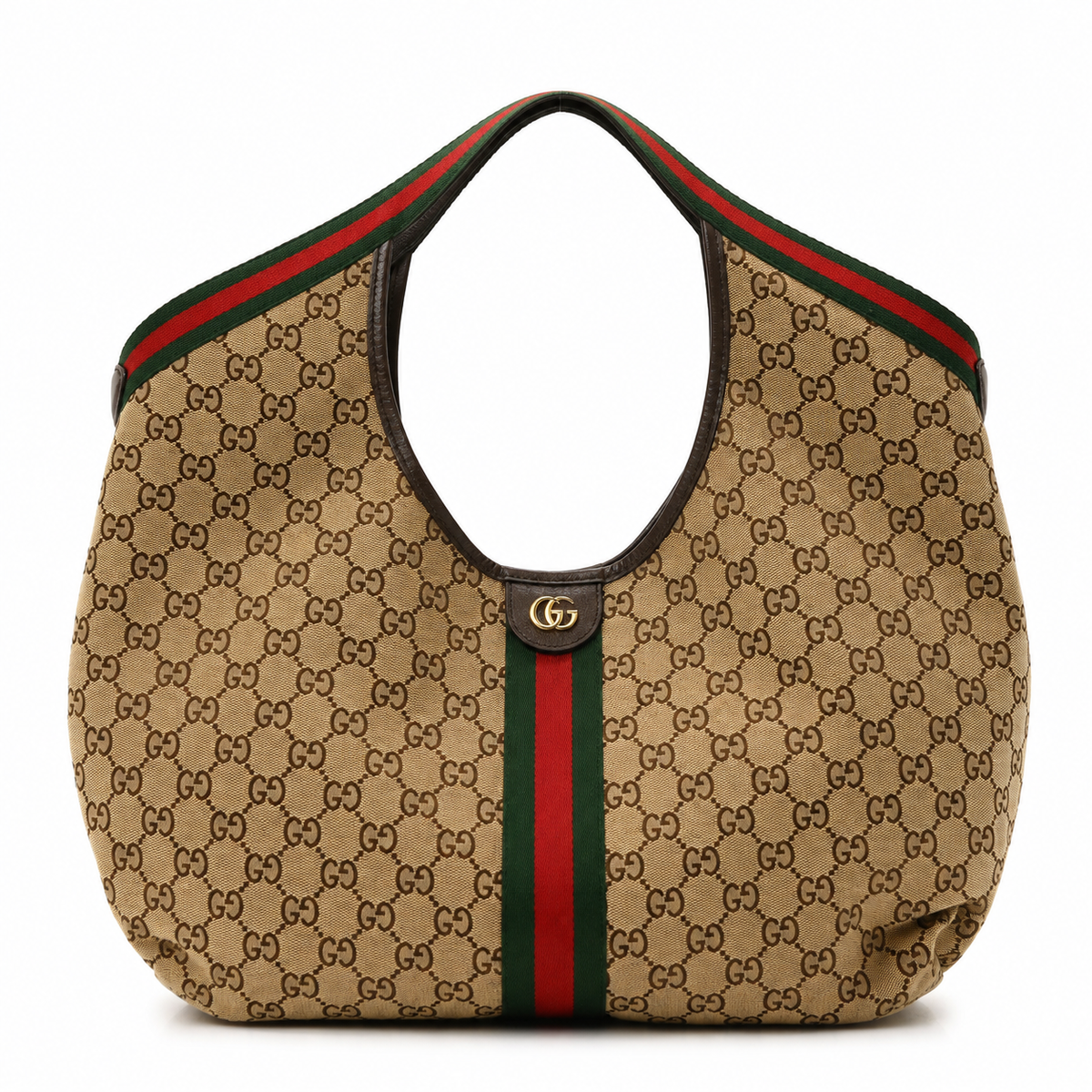 GG Canvas Web Stripe Shoulder Bag