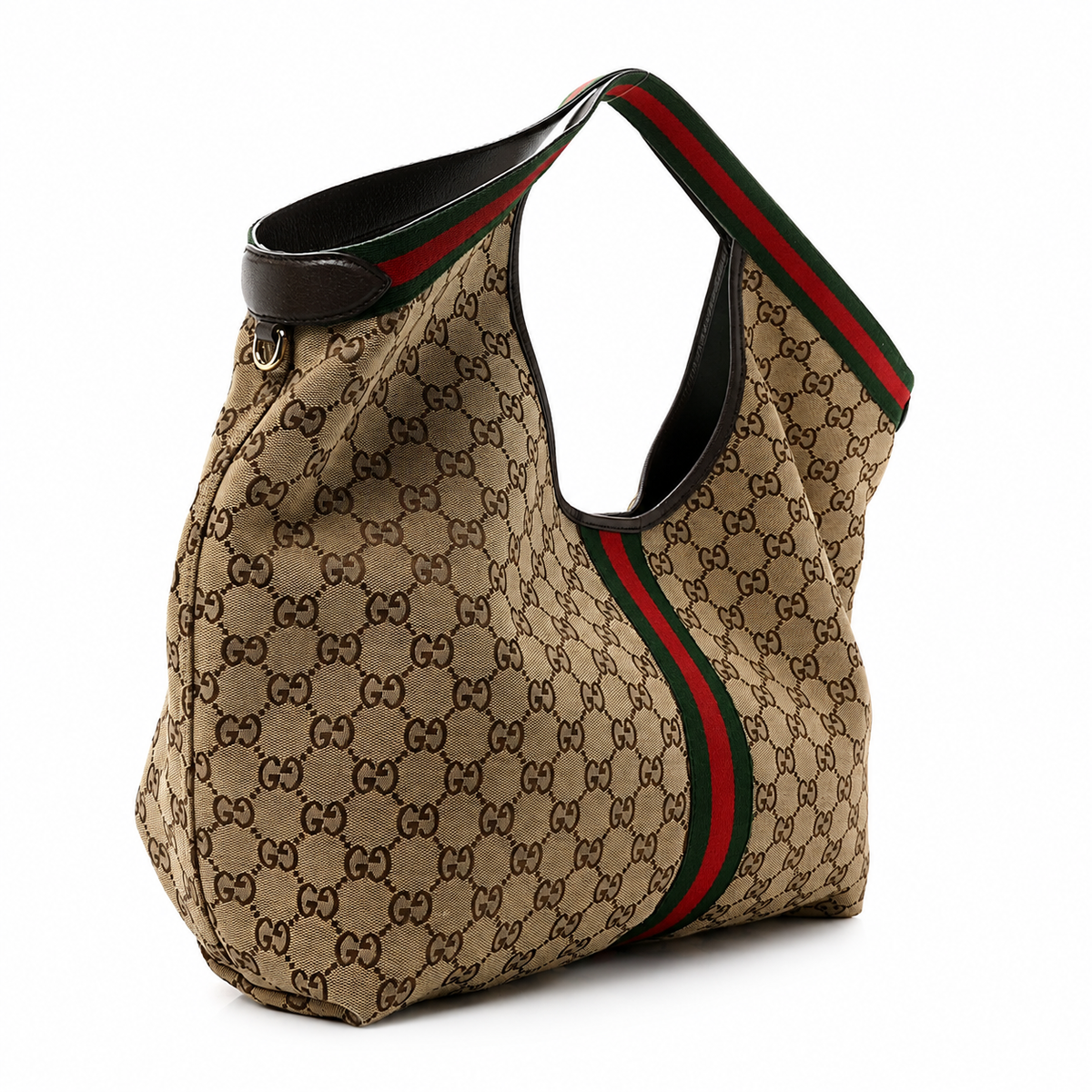 GG Canvas Web Stripe Shoulder Bag
