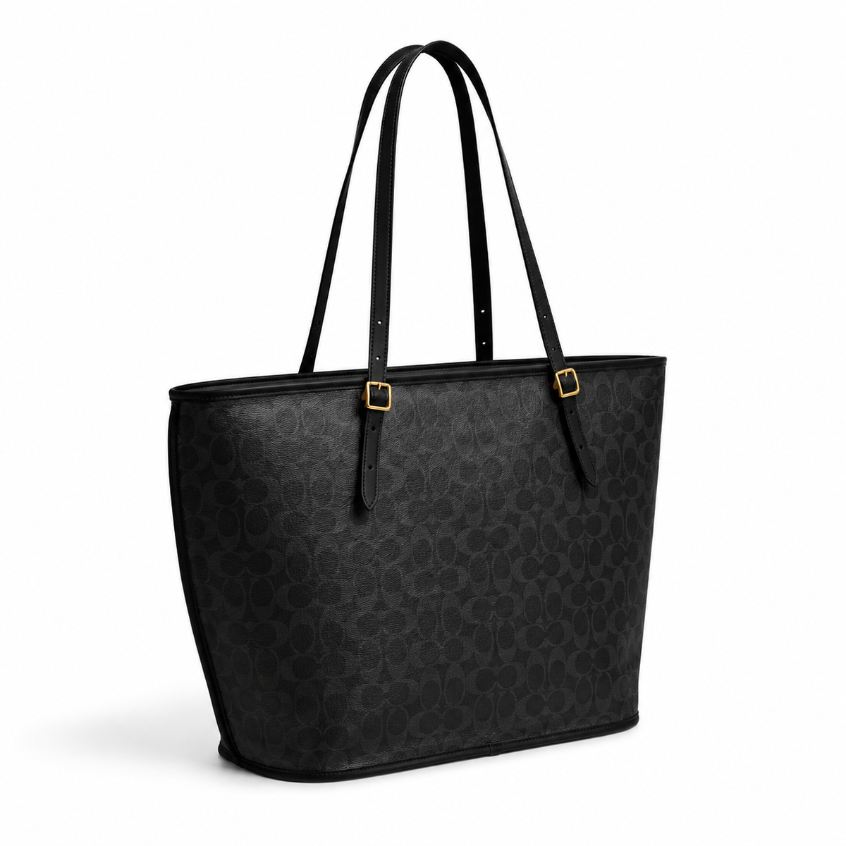 Coach City Tote Bag in Signature Canvas – Black