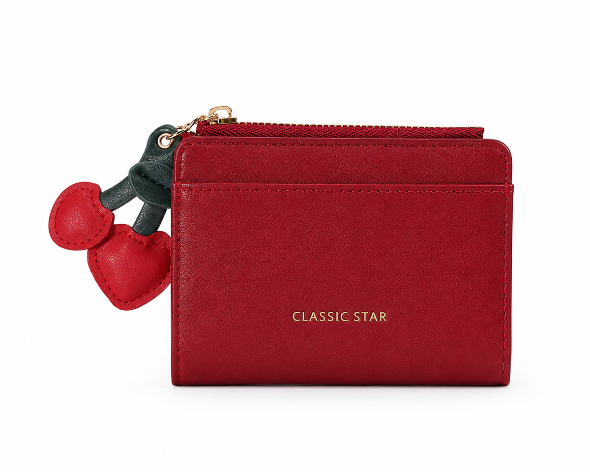 Classic Star Double-Zip Card Holder
